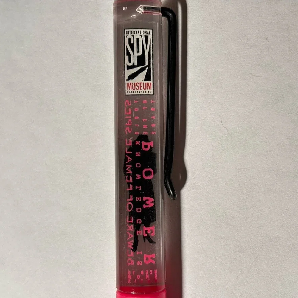 International Spy Museum Washington DC Floaty Pen Female Woman Spy Silhouette